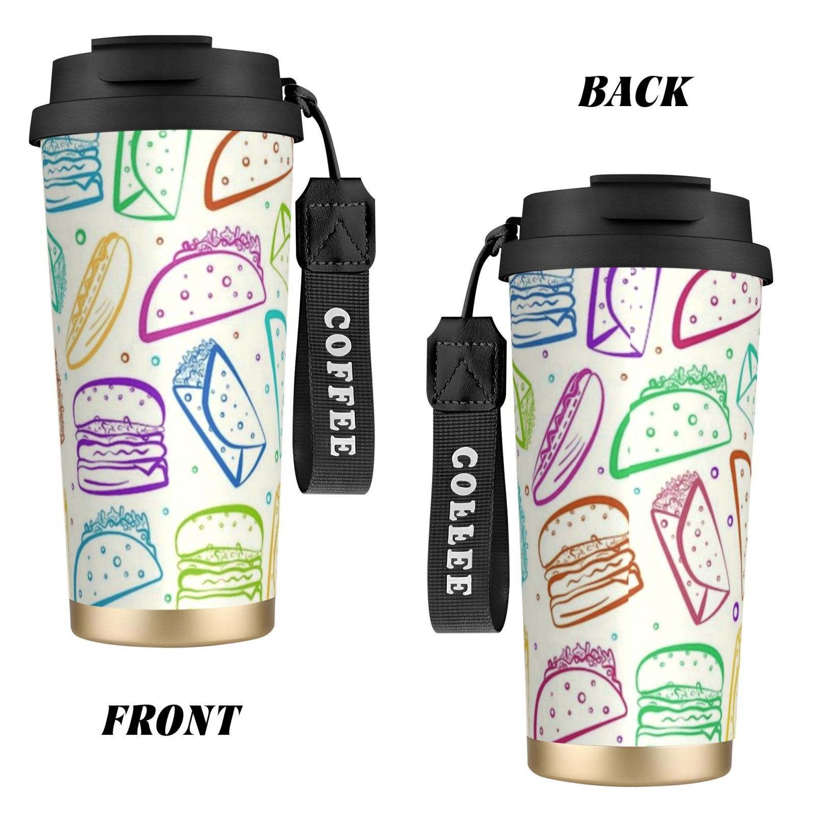 316 stainless steel double drink coffee cup