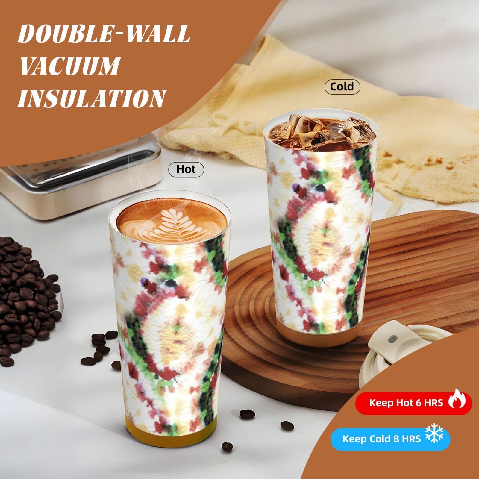 316 stainless steel double drink coffee cup
