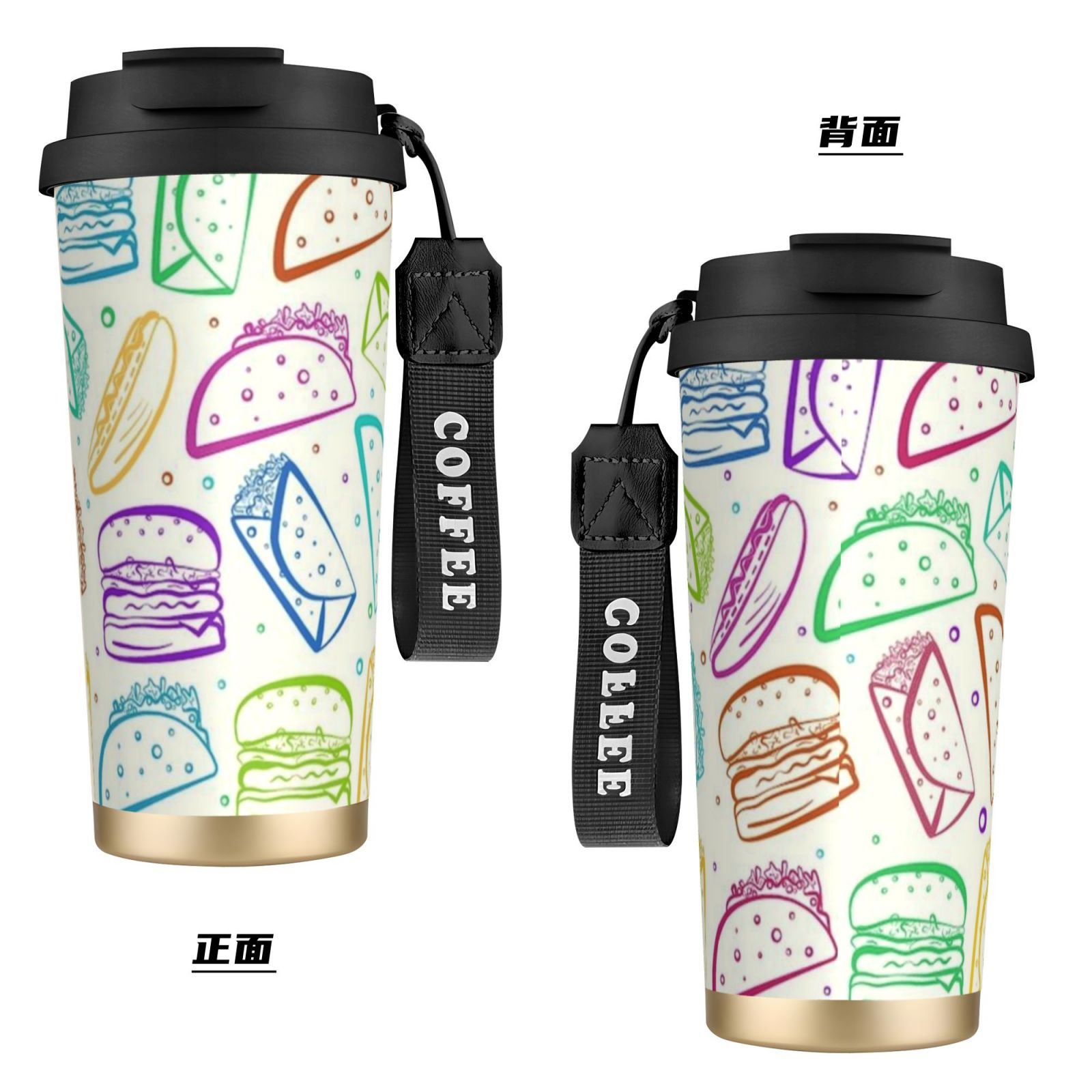 316 stainless steel double drink coffee cup